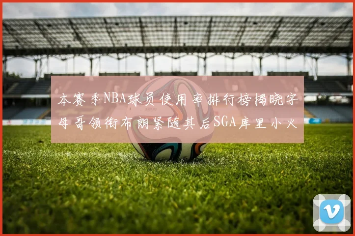 本赛季NBA球员使用率排行榜揭晓字母哥领衔布朗紧随其后SGA库里小火车紧追不舍